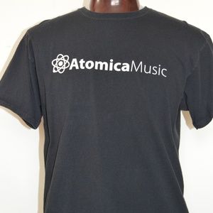 Atomica Music Graphic T Shirt XL Black Audio TV